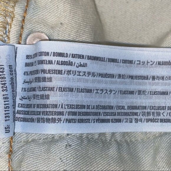 ABERCROMBIE And Fitch Skinny Jean Blue 30 X 30 - Picture 10 of 12